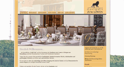 Desktop Screenshot of gasthauszumloewen-hesselberg.de